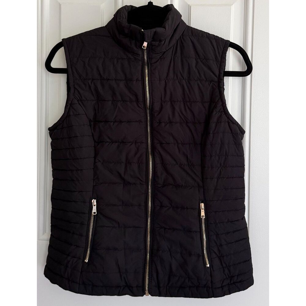 LA Coalition Women's Black Puffer Vest size M